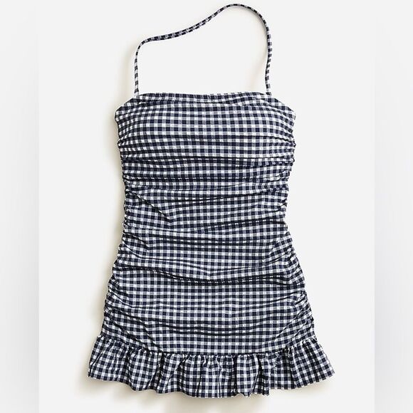 J. Crew Gingham One-Piece Swimsuit - Picture 2 of 10